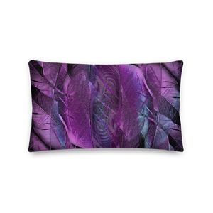 Purple Feathers Premium Pillow by Design Express