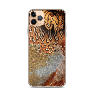 iPhone 11 Pro Max Brown Pheasant Feathers iPhone Case by Design Express