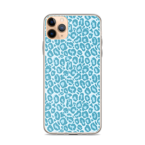 iPhone 11 Pro Max Teal Leopard Print iPhone Case by Design Express