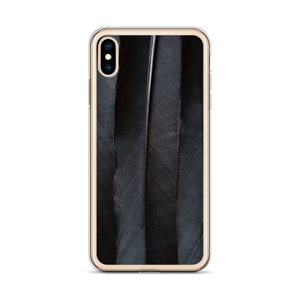 Black Feathers iPhone Case by Design Express