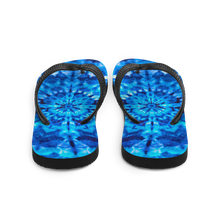Psychedelic Blue Mandala Flip-Flops by Design Express