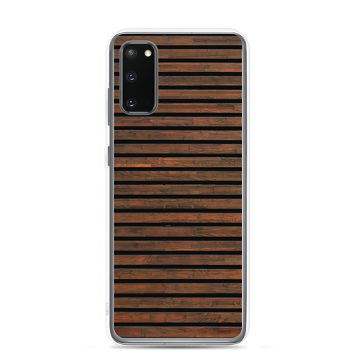 Samsung Galaxy S20 Horizontal Brown Wood Samsung Case by Design Express