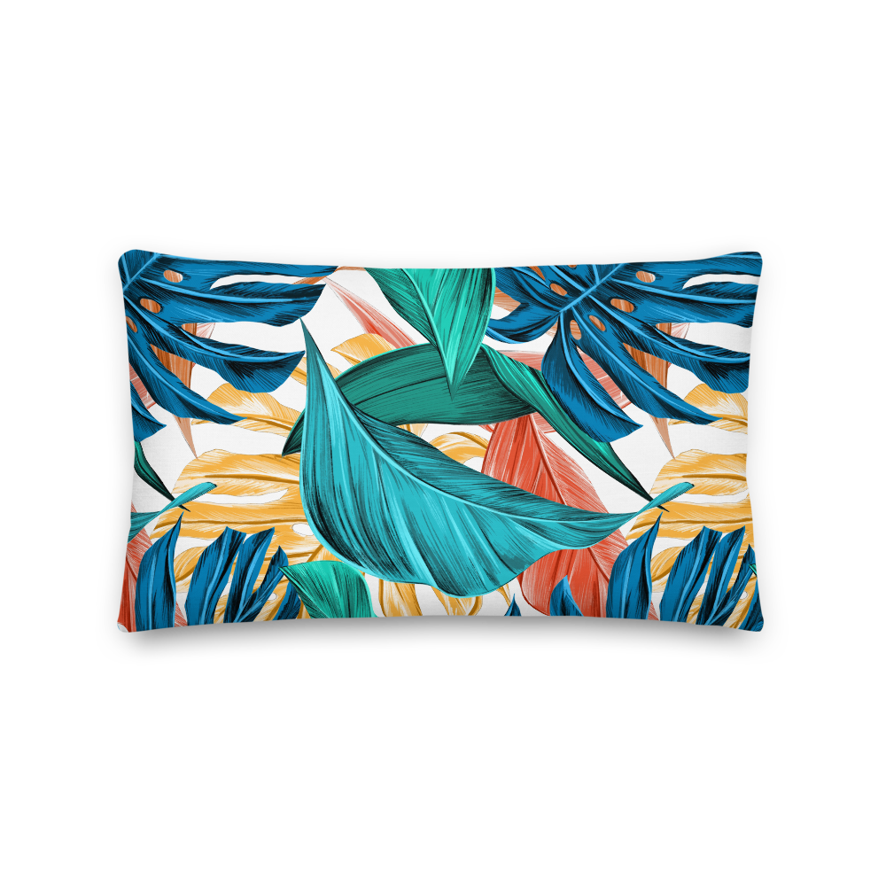 20×12 Tropical Leaf Premium Pillow by Design Express