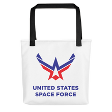 Black United States Space Force Tote bag Totes by Design Express