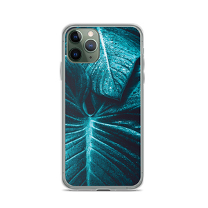 iPhone 11 Pro Turquoise Leaf iPhone Case by Design Express