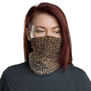 Default Title Leopard Brown Pattern Neck Gaiter Masks by Design Express