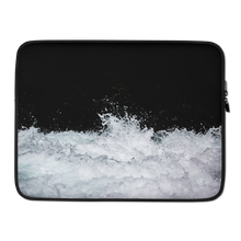 15 in Black & White Water Laptop Sleeve by Design Express