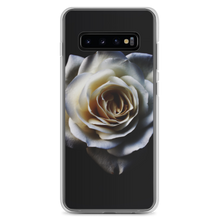 Samsung Galaxy S10+ White Rose on Black Samsung Case by Design Express