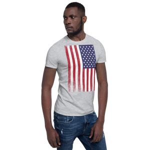 US Flag Distressed Short-Sleeve Unisex T-Shirt by Design Express