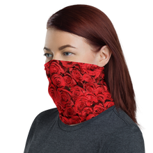 Red Rose Pattern Neck Gaiter Masks by Design Express