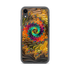 iPhone XR Multicolor Fractal iPhone Case by Design Express