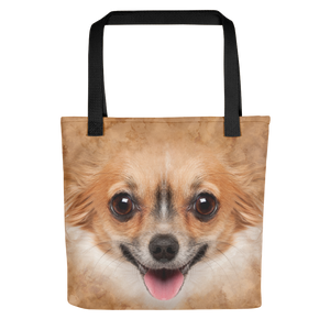 Black Chihuahua "All Over Animal" Tote bag Totes by Design Express