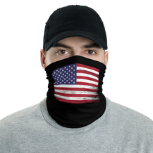 Default Title Black Distressed USA Flag Neck Gaiter Masks by Design Express
