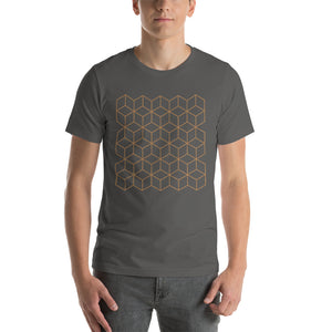 Asphalt / S Diamonds Patterns Short-Sleeve Unisex T-Shirt by Design Express
