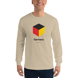 Sand / S Germany "Cubist" Long Sleeve T-Shirt by Design Express