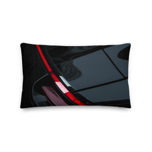 Black Automotive Rectangle Premium Pillow by Design Express