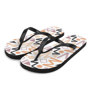 S Soft Geometrical Pattern Flip-Flops by Design Express