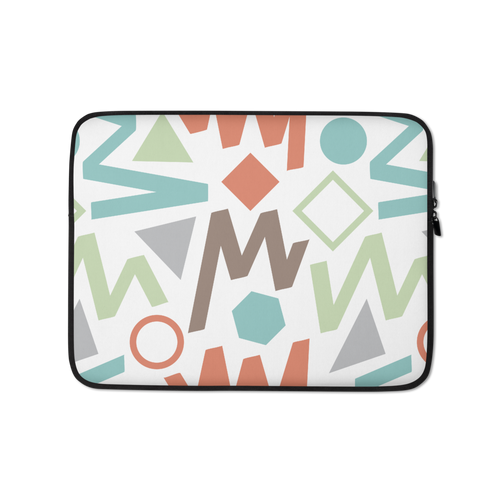 13 in Soft Geometrical Pattern 02 Laptop Sleeve by Design Express