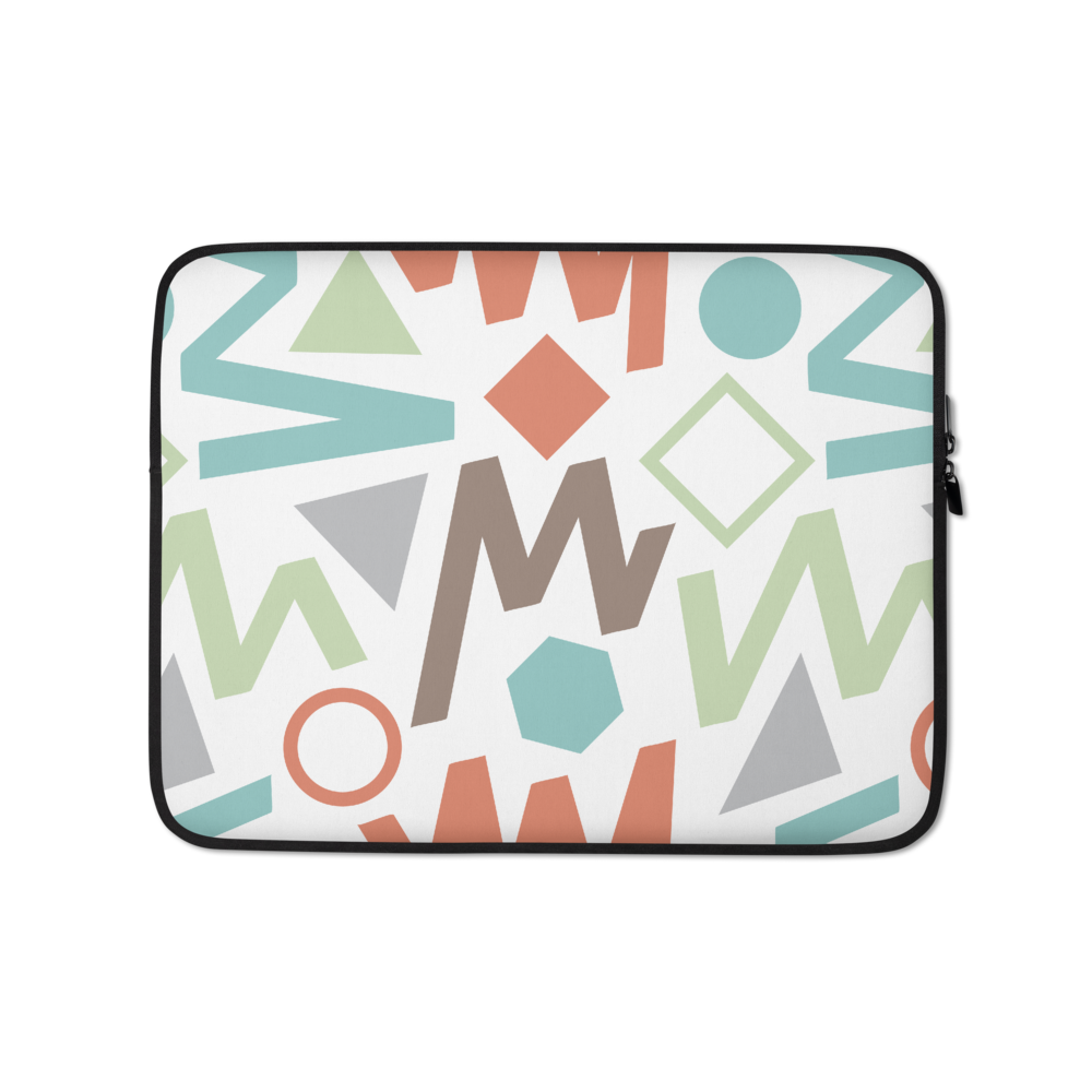 13 in Soft Geometrical Pattern 02 Laptop Sleeve by Design Express