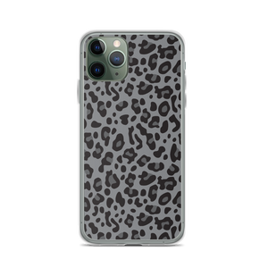 iPhone 11 Pro Grey Leopard Print iPhone Case by Design Express
