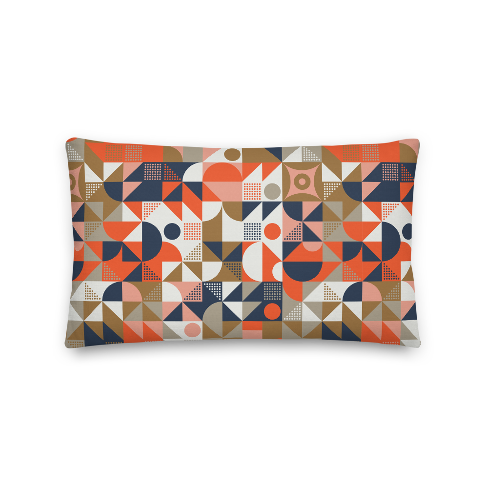 20×12 Mid Century Pattern Premium Pillow by Design Express