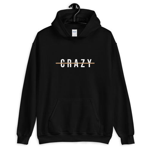 S Crazy Cross Line Unisex Hoodie by Design Express