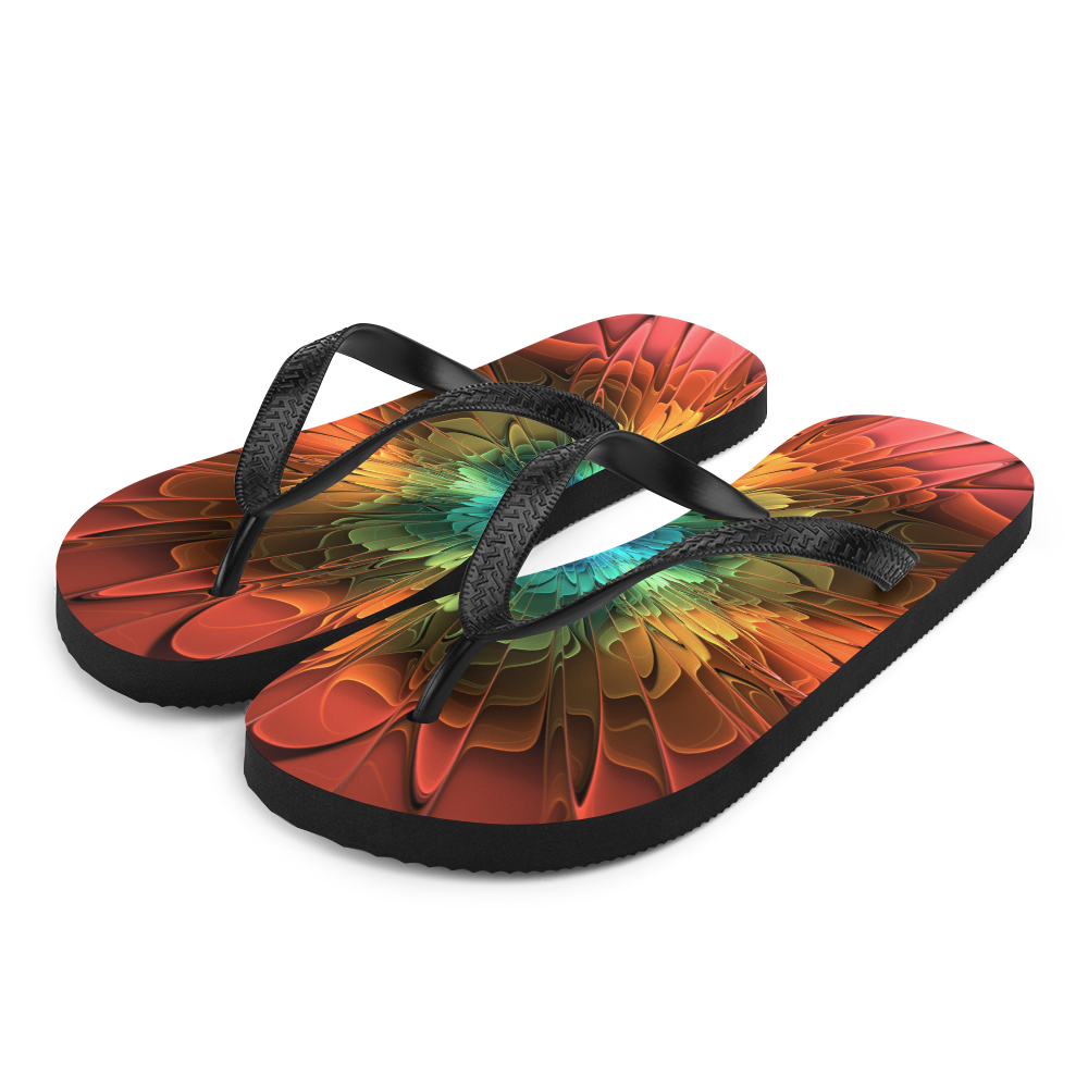 S Abstract Flower 03 Flip-Flops by Design Express