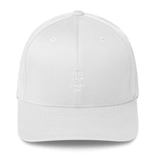White / S/M Keep Calm and Carry On (White) Structured Twill Cap by Design Express