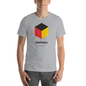 Silver / S Germany "Cubist" Unisex T-Shirt by Design Express