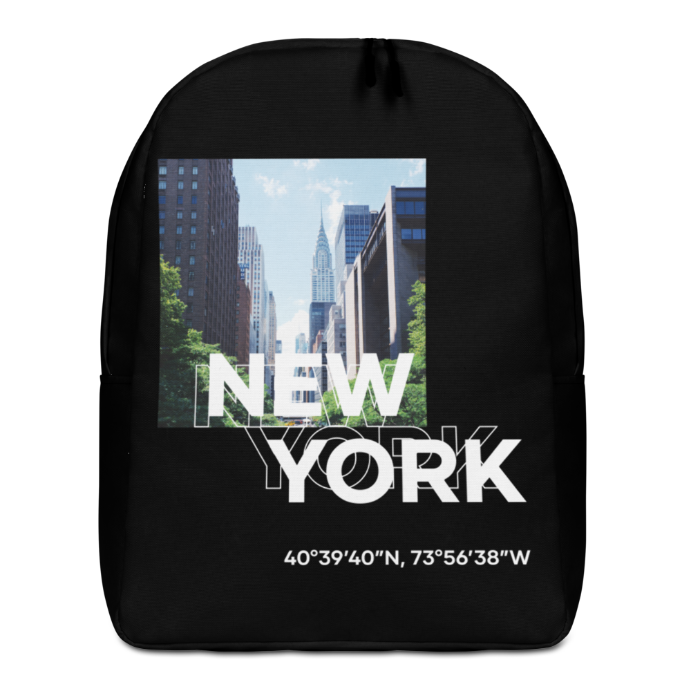 Default Title New York Coordinates Minimalist Backpack by Design Express