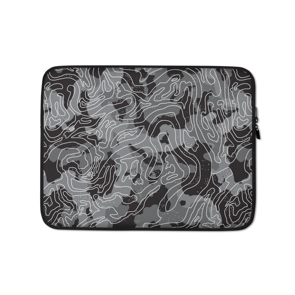13 in Grey Black Camoline Laptop Sleeve by Design Express
