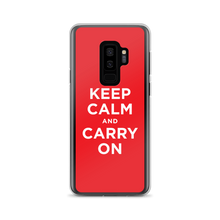 Samsung Galaxy S9+ Keep Calm and Carry On Red Samsung Case by Design Express
