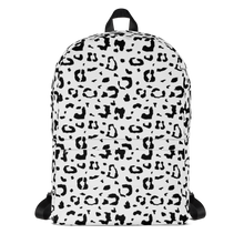 Default Title Black & White Leopard Print Backpack by Design Express