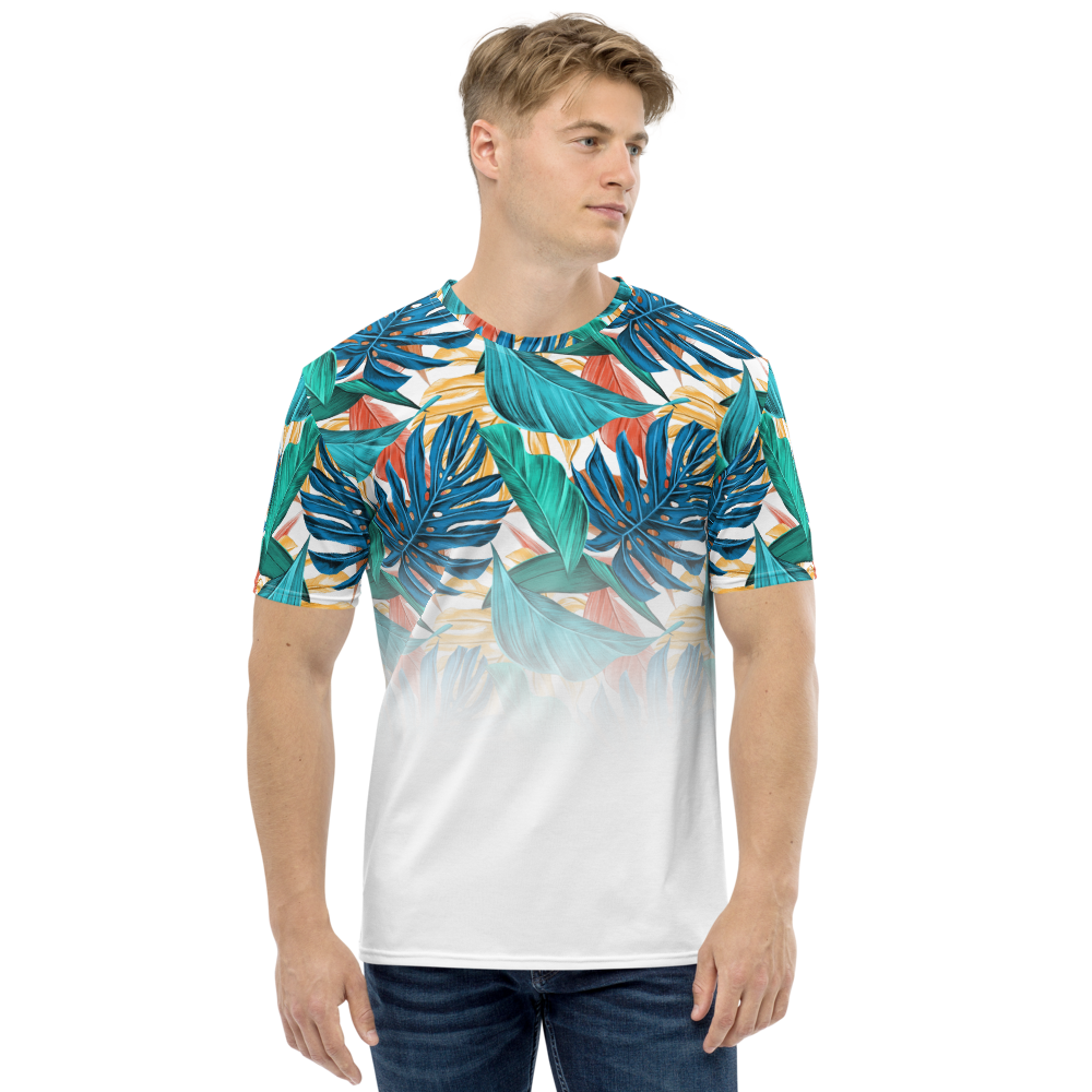 XS Tropical Leaf Men's T-shirt by Design Express