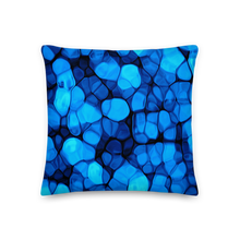 18×18 Crystalize Blue Premium Pillow by Design Express