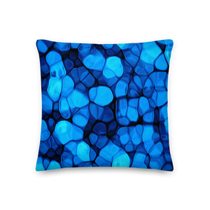 18×18 Crystalize Blue Premium Pillow by Design Express