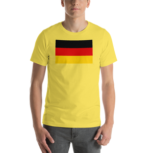 Yellow / S Germany Flag Short-Sleeve Unisex T-Shirt by Design Express