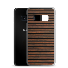 Horizontal Brown Wood Samsung Case by Design Express