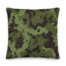 22×22 Green Camoline Square Premium Pillow by Design Express