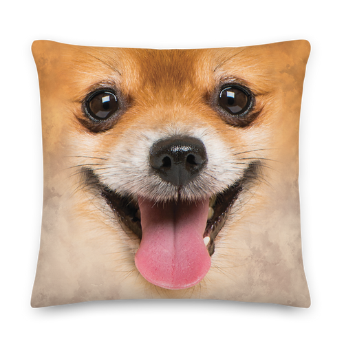22×22 Pomeranian Dog Premium Pillow by Design Express