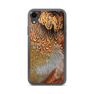 iPhone XR Brown Pheasant Feathers iPhone Case by Design Express