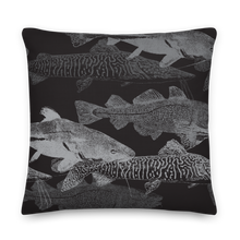 Grey Black Catfish Square Premium Pillow by Design Express