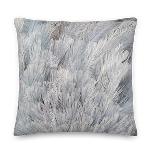 Ostrich Feathers Square Premium Pillow by Design Express