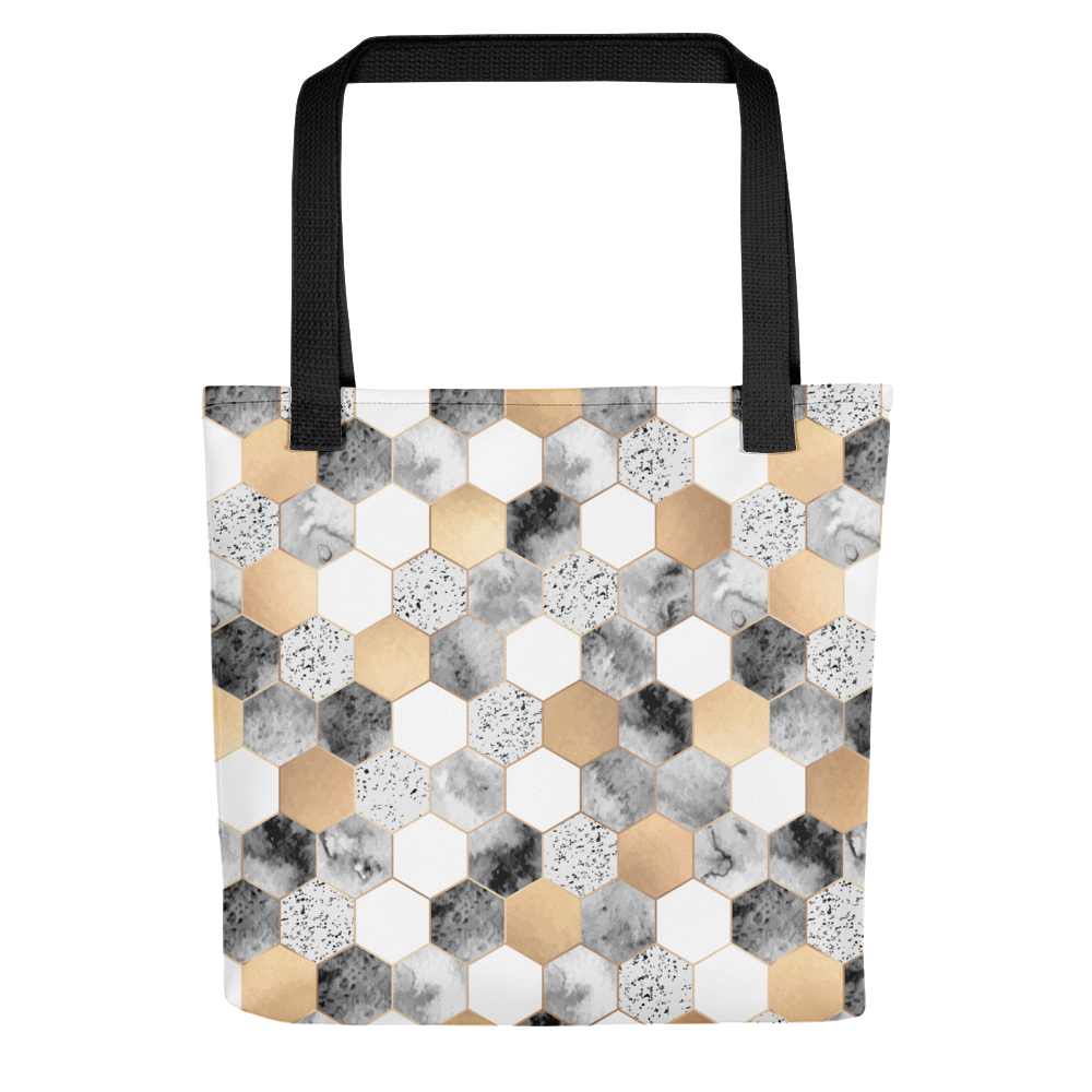 Default Title Hexagonal Pattern Tote Bag by Design Express
