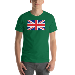 Kelly / S United Kingdom Flag "Solo" Short-Sleeve Unisex T-Shirt by Design Express