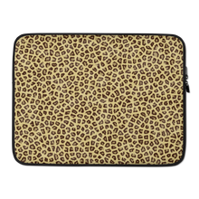 15 in Yellow Leopard Print Laptop Sleeve by Design Express