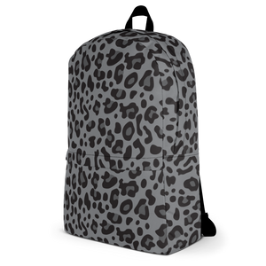 Grey Leopard Print Backpack by Design Express