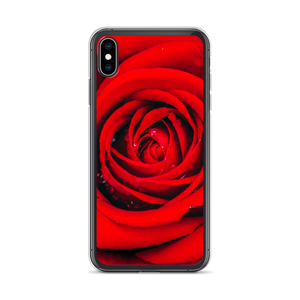 iPhone XS Max Fresh Red Rose iPhone Case by Design Express