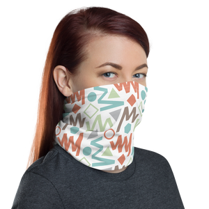 Soft Geometrical Pattern 02 Neck Gaiter Masks by Design Express