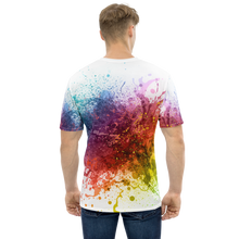 Rainbow Paint Splash Men's T-shirt by Design Express